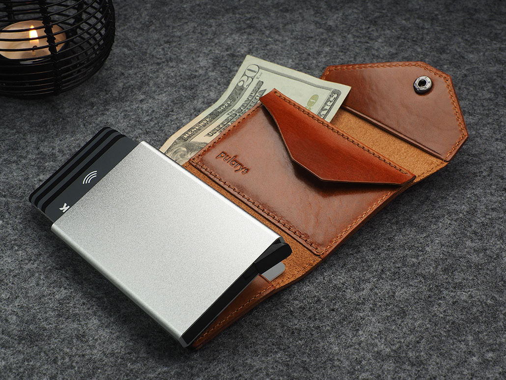 Fossil Men's Leather Slim Minimalist Wallet 