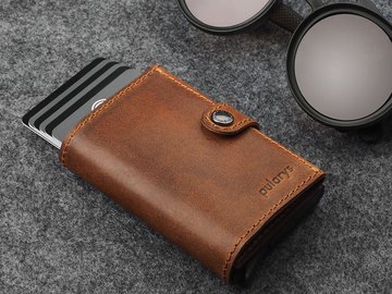 HUGO RFID wallet - Saddle Leather 2020310